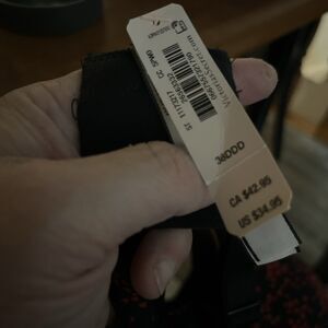 NWT Victorias Secret Push Up Bra Size 38DDD Black Red Hearts Convertible Straps